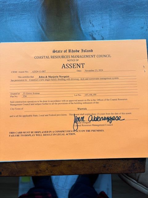 CRMC Assent. Ready for your design and building permit